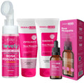 Skincare rosa mosqueta limpeza de pele kit cuidado facial