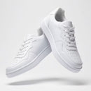 ￼Tênis Air Feminino Branco Marrom Panda Confortável Moda Casual Plataforma Premium