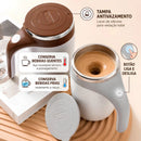 Caneca Misturadora Automática Elétrica USB Bateria Recarregável Mixer Café 380ml Inox para Café