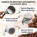 Caneca Misturadora Automática Elétrica USB Bateria Recarregável Mixer Café 380ml Inox para Café