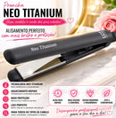 ￼Prancha Alisadora Neo Titanium Cinza 230°C/450°F - Lizz Pro