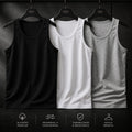 Kit 2 Regata Canelada Masculina Americana Camiseta Básica Modelo Americano Camisa Academia