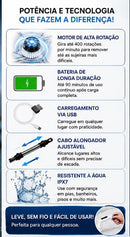 ￼Escova de Limpeza 9 Em 1 Recarregavél Elétrica Giratória Com Cabo Alongador