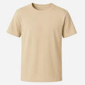Camisa masculina 100% algodão básica caqui bege lisa confortável atacado barato
