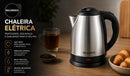 Chaleira Elétrica Jarra Café Chá Inox 110v