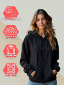 Moletom Canguru Unissex Blusa de Frio Feminino e Masculino Com Capuz Moletom Algodão