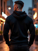 Moletom Canguru Unissex Blusa de Frio Feminino e Masculino Com Capuz Moletom Algodão