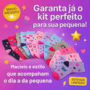 Kit Até 18 Pares de Meias Infantil Feminina e Bebê Menina Estampadas 0 a 12 Anos
