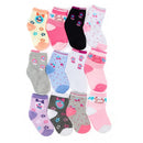 Kit Até 18 Pares de Meias Infantil Feminina e Bebê Menina Estampadas 0 a 12 Anos