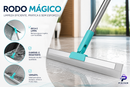Rodo de Silicone Para Limpeza de Piso Vidros Com Gancho Secos e Molhados Uso Duplo Vassoura Mágica