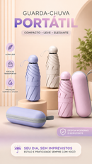 Guarda Chuva de sol Caso Óculos Da Cápsula ultra light mini Sombrinha Bolso