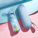 Guarda Chuva de sol Caso Óculos Da Cápsula ultra light mini Sombrinha Bolso