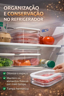 Recipiente de carne para geladeira, recipientes empilhávei