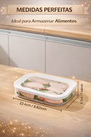 Recipiente de carne para geladeira, recipientes empilhávei