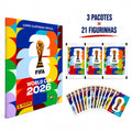 Álbum Oficial Copa Do Mundo 2026 Brochura + Figurinhas FIFA Original Futebol Colecionáveis