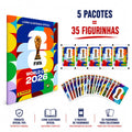 Álbum Oficial Copa Do Mundo 2026 Brochura + Figurinhas FIFA Original Futebol Colecionáveis