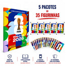 Álbum Oficial Copa Do Mundo 2026 Brochura + Figurinhas FIFA Original Futebol Colecionáveis