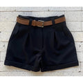 Short Feminino Alfaiataria Social com Cinto Cintura Alta PROMOÇÃO do P ao GG