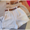 Short Feminino Alfaiataria Social com Cinto Cintura Alta PROMOÇÃO do P ao GG