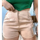 Short Feminino Alfaiataria Social com Cinto Cintura Alta PROMOÇÃO do P ao GG