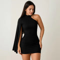Vestido Feminino Mula Manga Gringa no Suplex Vestido De Festa Encorpado