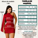 Vestido Feminino Mula Manga Gringa no Suplex Vestido De Festa Encorpado
