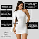 Vestido Feminino Mula Manga Gringa no Suplex Vestido De Festa Encorpado