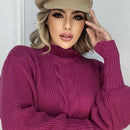 Blusa de frio feminina estilo blogueirinha moda 2023