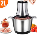 ￼2 Litros Picador Triturador De Alimentos Carne Mixer Elétrica Processador Cozinha Envio Imediato