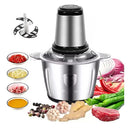 ￼2 Litros Picador Triturador De Alimentos Carne Mixer Elétrica Processador Cozinha Envio Imediato