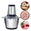 ￼2 Litros Picador Triturador De Alimentos Carne Mixer Elétrica Processador Cozinha Envio Imediato