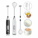 ￼Batedor Misturador Mixer Elétrico para Bebidas Leite Café Clara de Ovo 2 em 1