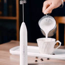 ￼Batedor Misturador Mixer Elétrico para Bebidas Leite Café Clara de Ovo 2 em 1