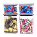 ￼Kit 20 Potes Herméticos acrílicos 2,3litros 1,1litro 480ml Organização