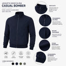 Jaqueta Masculina Bomber Casual Casaco Inverno Zíper Matelassê