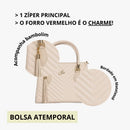 ￼Bolsa Feminina Média V com Alça Transversal Removivel Immateriale
