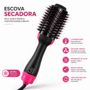 Escova Secadora Alisador Elétrica Quente Cabelo Com 3 Em1 Hair Styler 110V